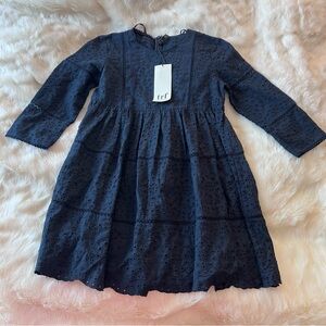 NWT Zara Embroidered Babydoll Skort Dress